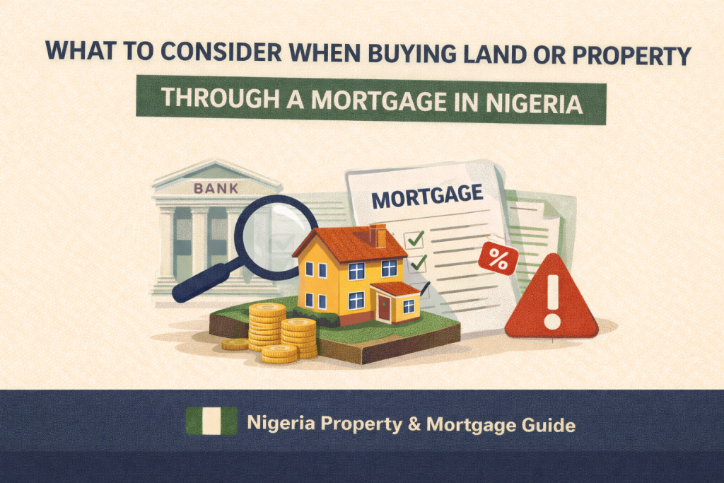 buying land through a mortgage in Nigeria guide